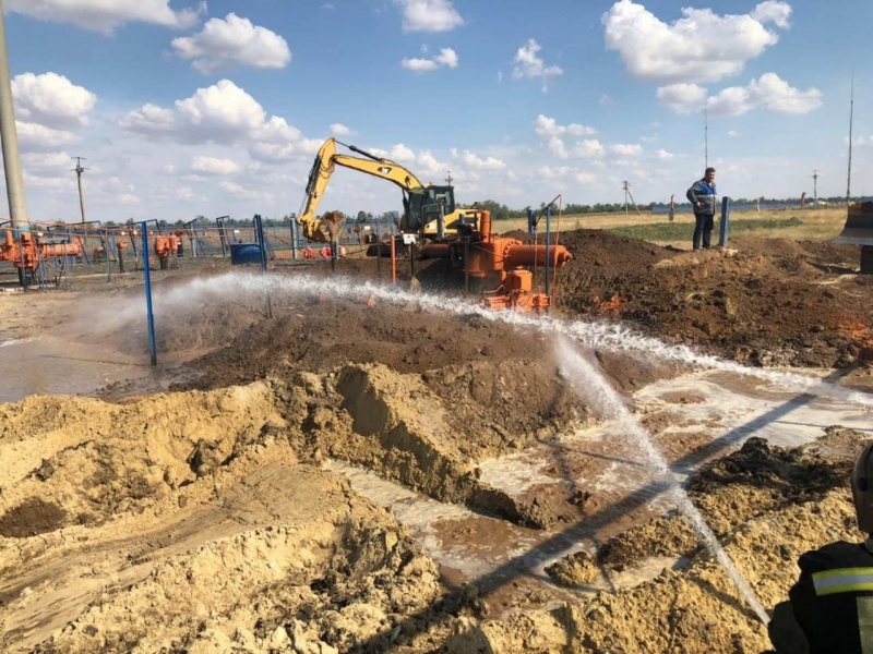 В Котельниковском районе произошел пожар на газопроводе