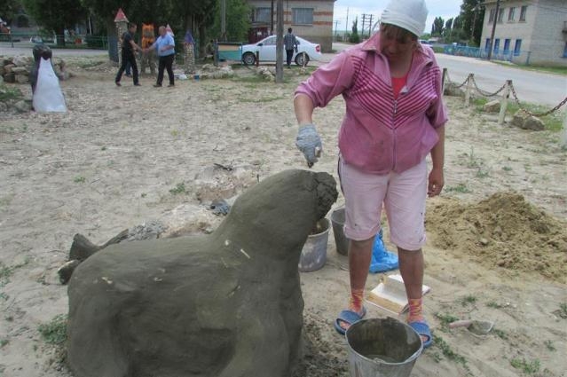 Морж на личном подворье