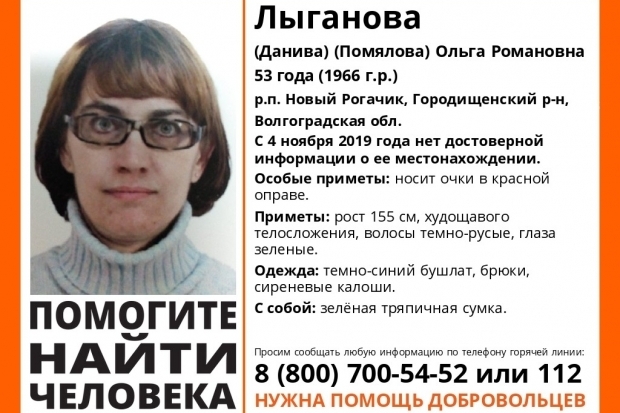 В Городищенском районе ищут пропавшую 4 месяца назад женщину