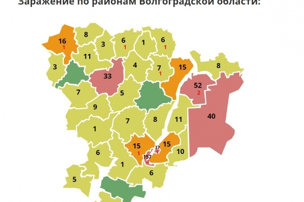 Коронавирус не проник в три района Волгоградской области