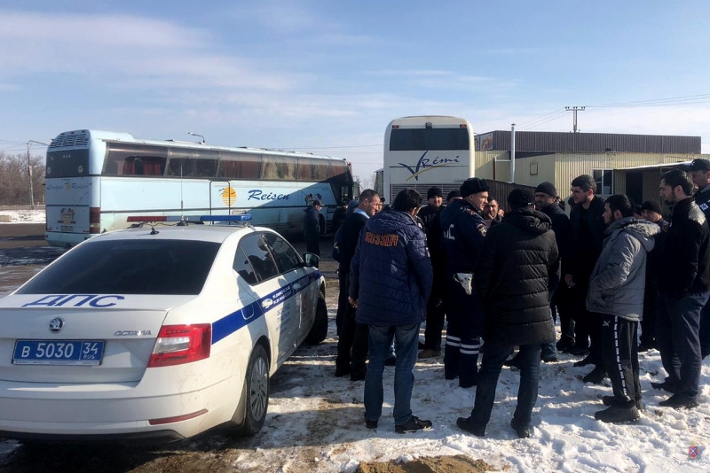 В Волгоградской области дважды ловили нарушителя за рулем автобуса