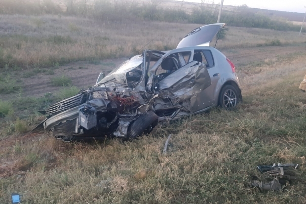В Дубовском районе в ДТП на трассе пострадали двое мужчин
